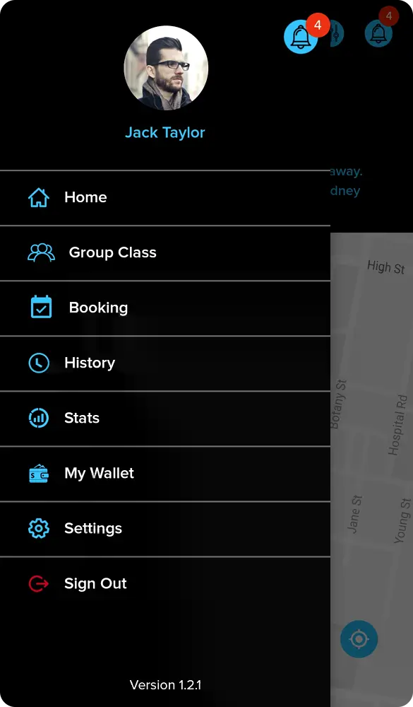 Platute Tutor App - Menu