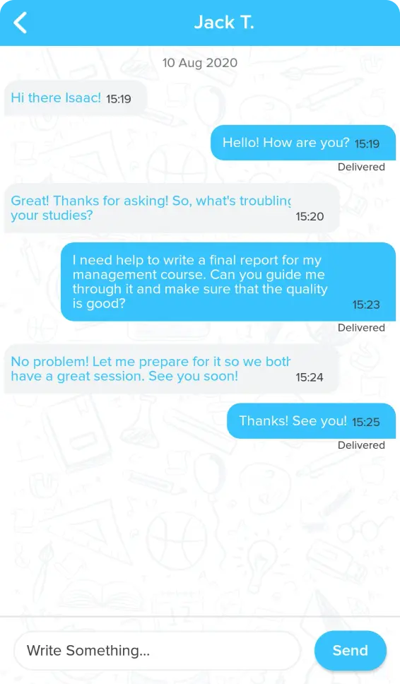 Platute Student App - In app messaging